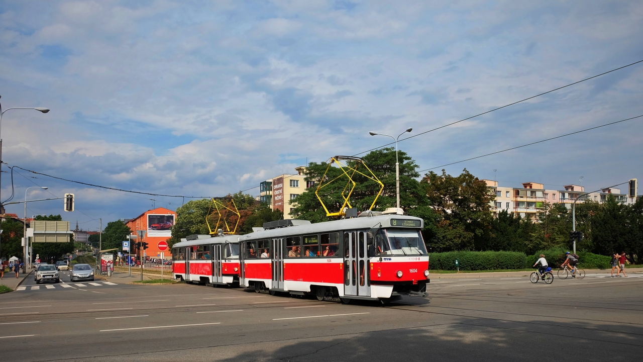 Брно, Tatra T3G № 1604
