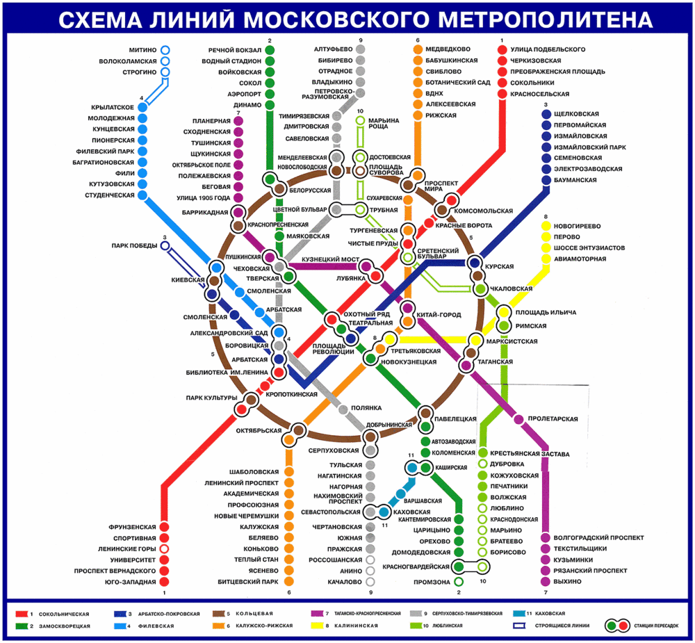 Москва — Метрополитен — Схемы