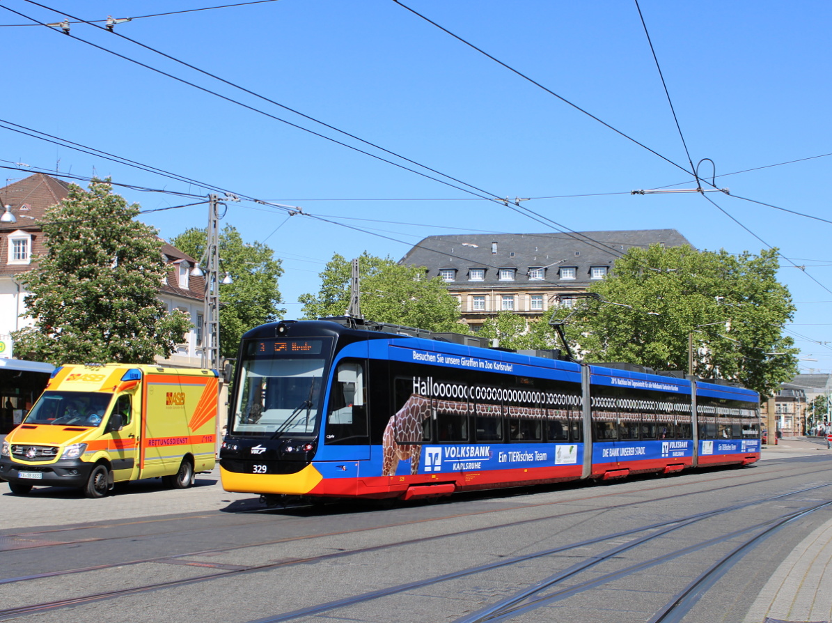 Карлсруэ, Vossloh NET 2012 № 329