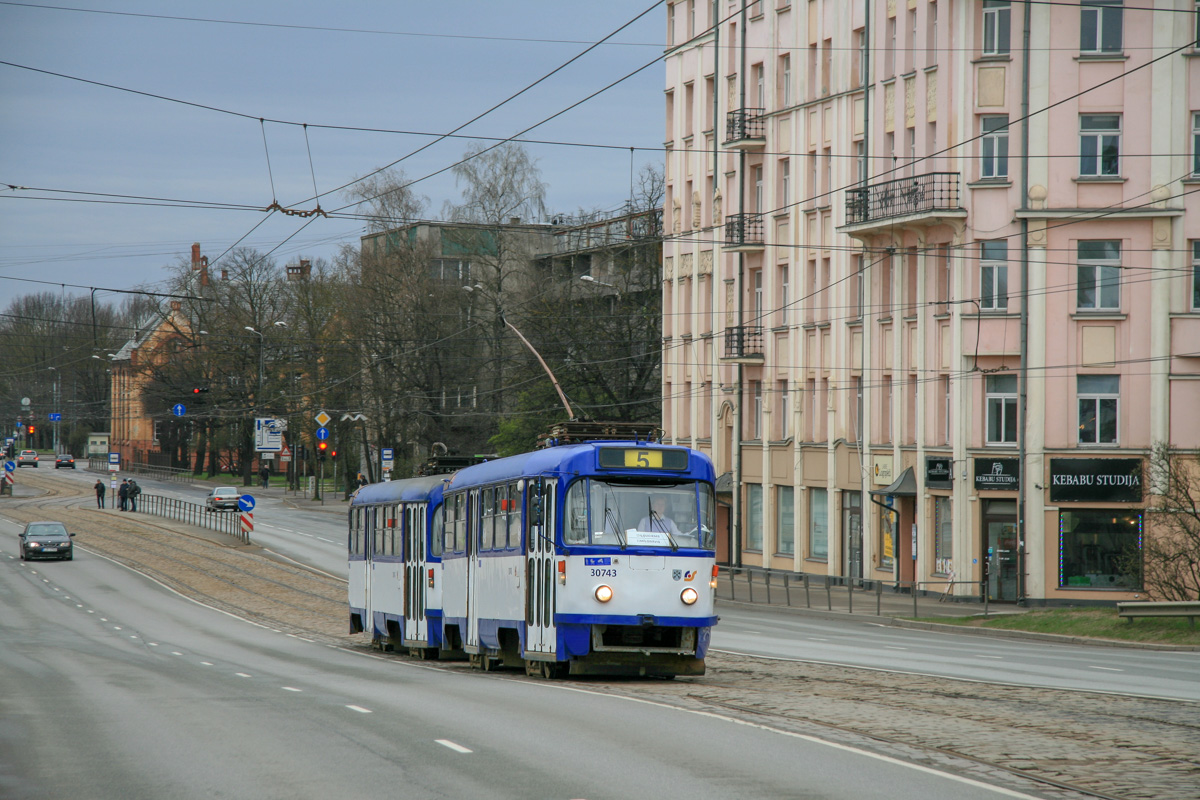 Рига, Tatra T3A № 30743