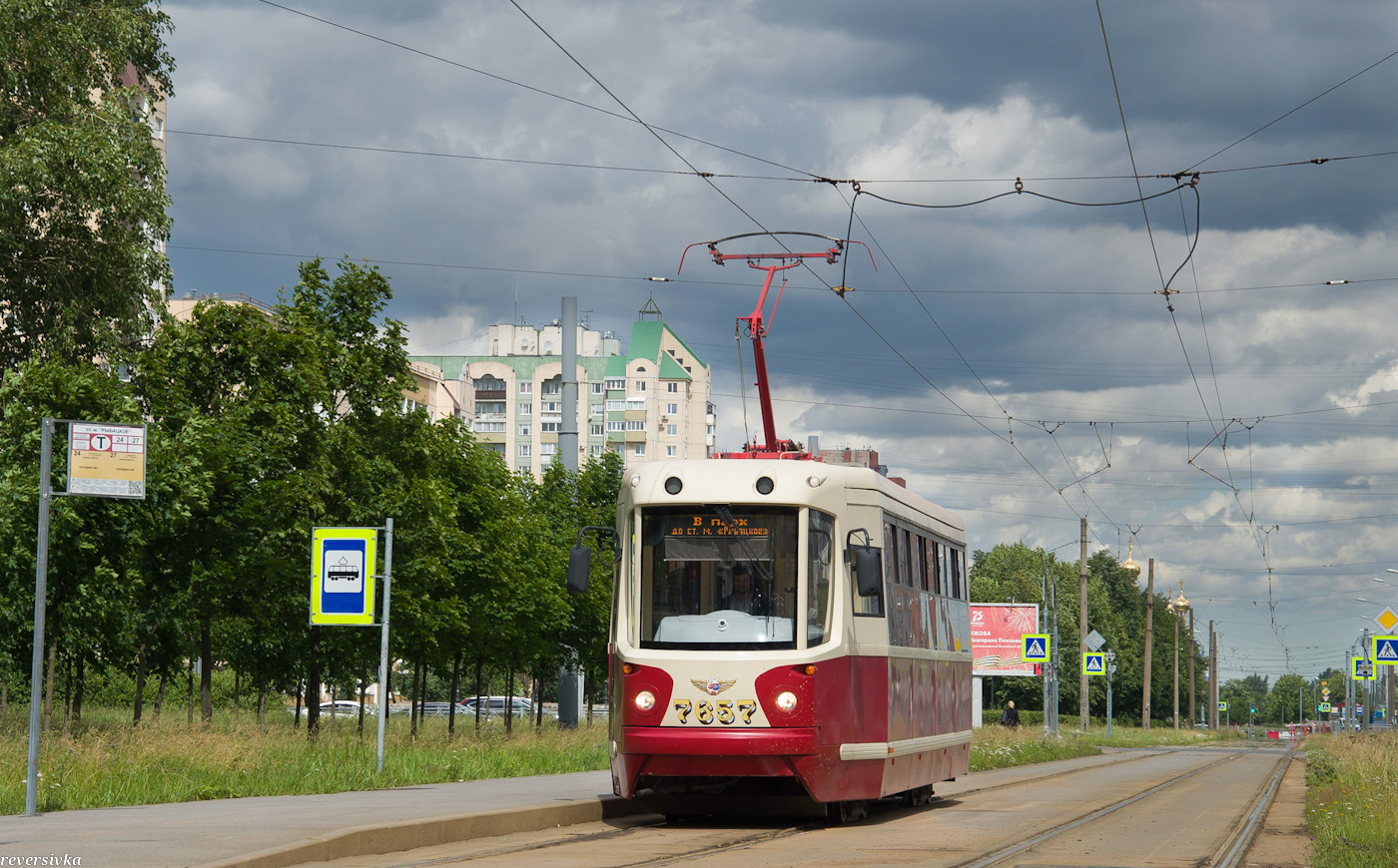 Санкт-Петербург, ЛМ-68М2 (мод. СПб ГЭТ) № 7657 Санкт-Петербург, ЛМ-68М2 (мод. СПб ГЭТ) № 7657