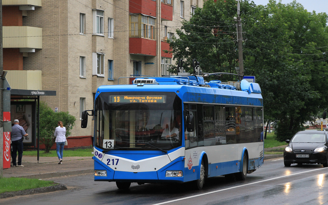 Витебск, БКМ 32100D № 217; Витебск — Троллейбусные маршруты с использованием автономного хода Витебск, БКМ 32100D № 217; Витебск — Троллейбусные маршруты с использованием автономного хода