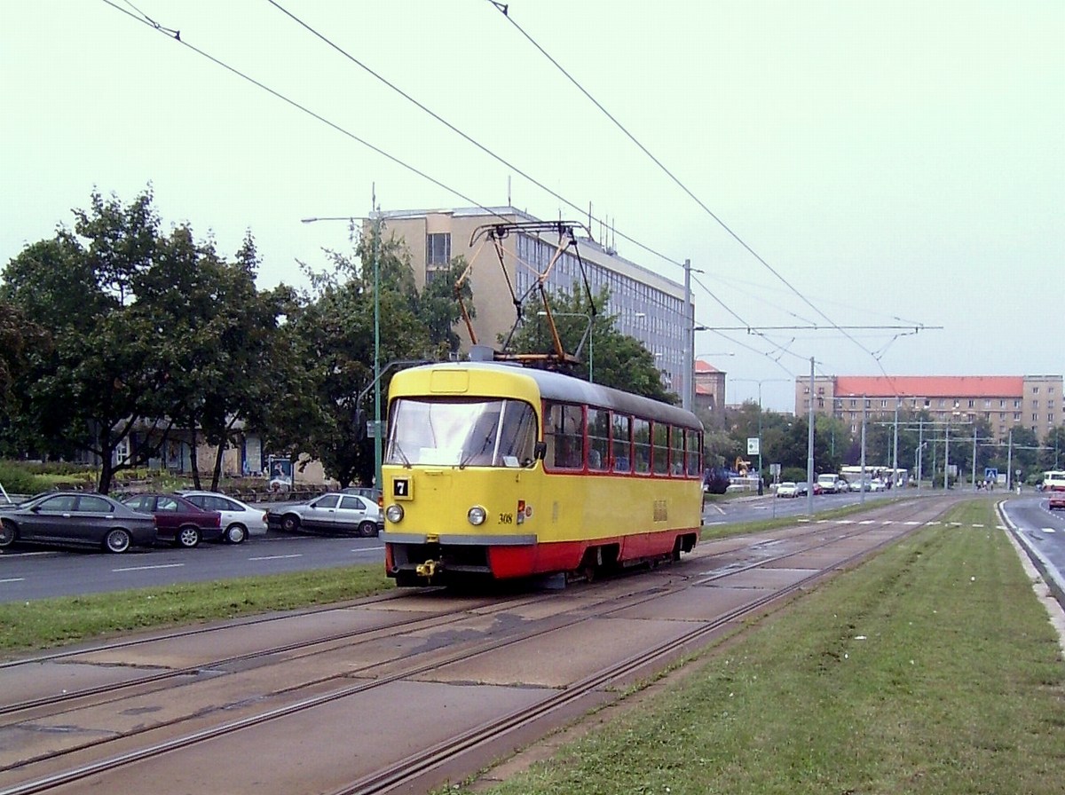 Мост ― Литвинов, Tatra T3M.3 № 308