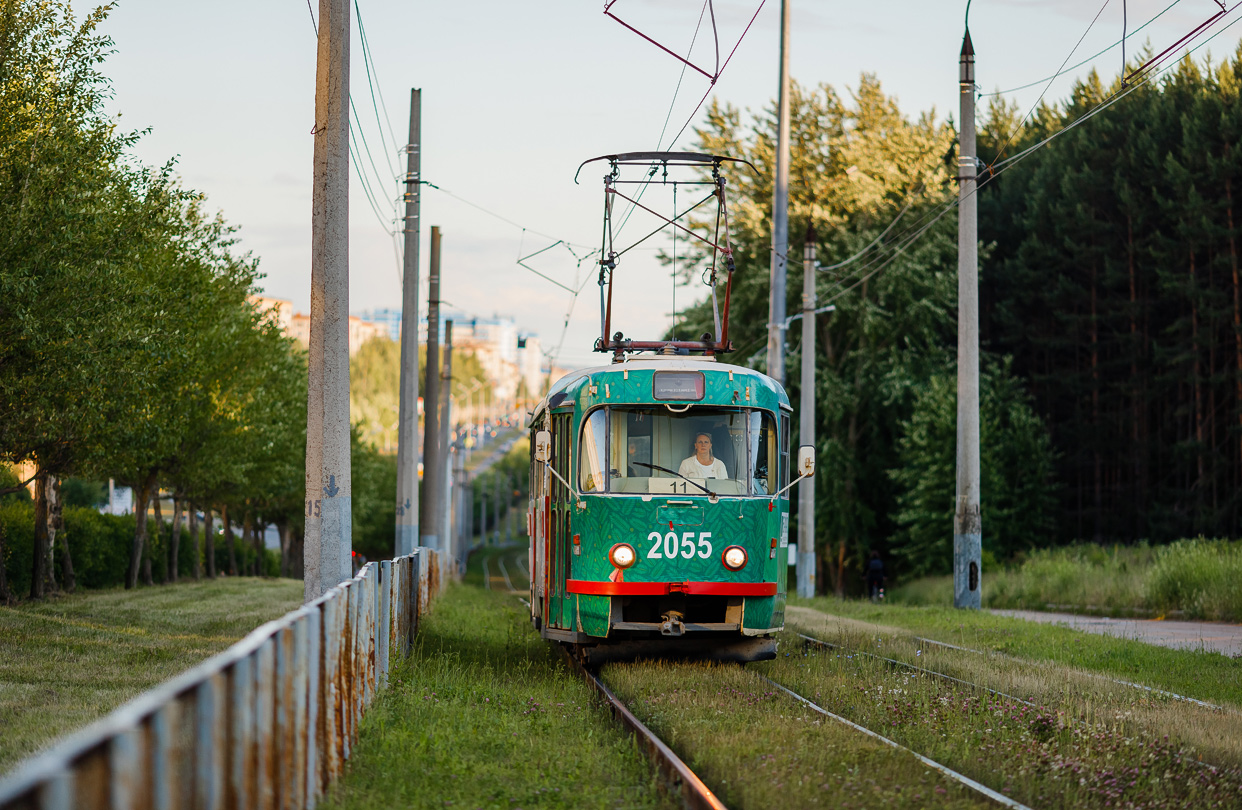 Ижевск, Tatra T3SU мод. Ижевск № 2055