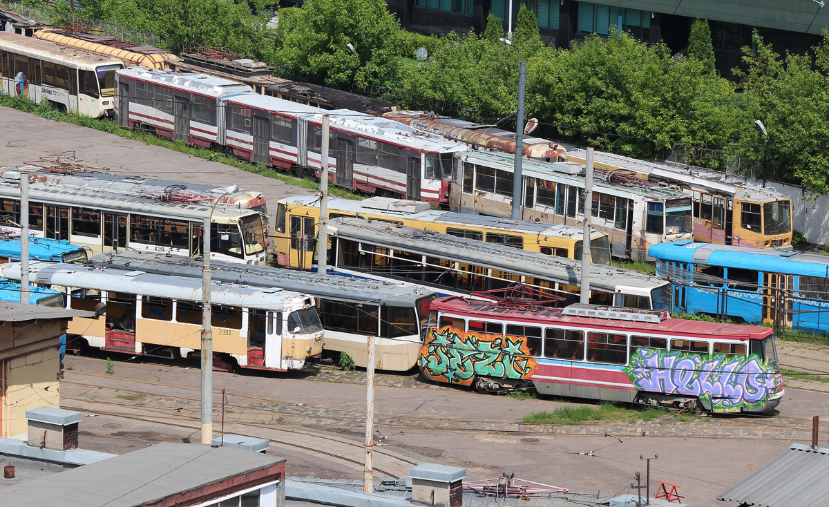 Moscow, Tatra T3SU № 2992; Moscow, LT-5 № 0234 Moscow, Tatra T3SU № 2992; Moscow, LT-5 № 0234