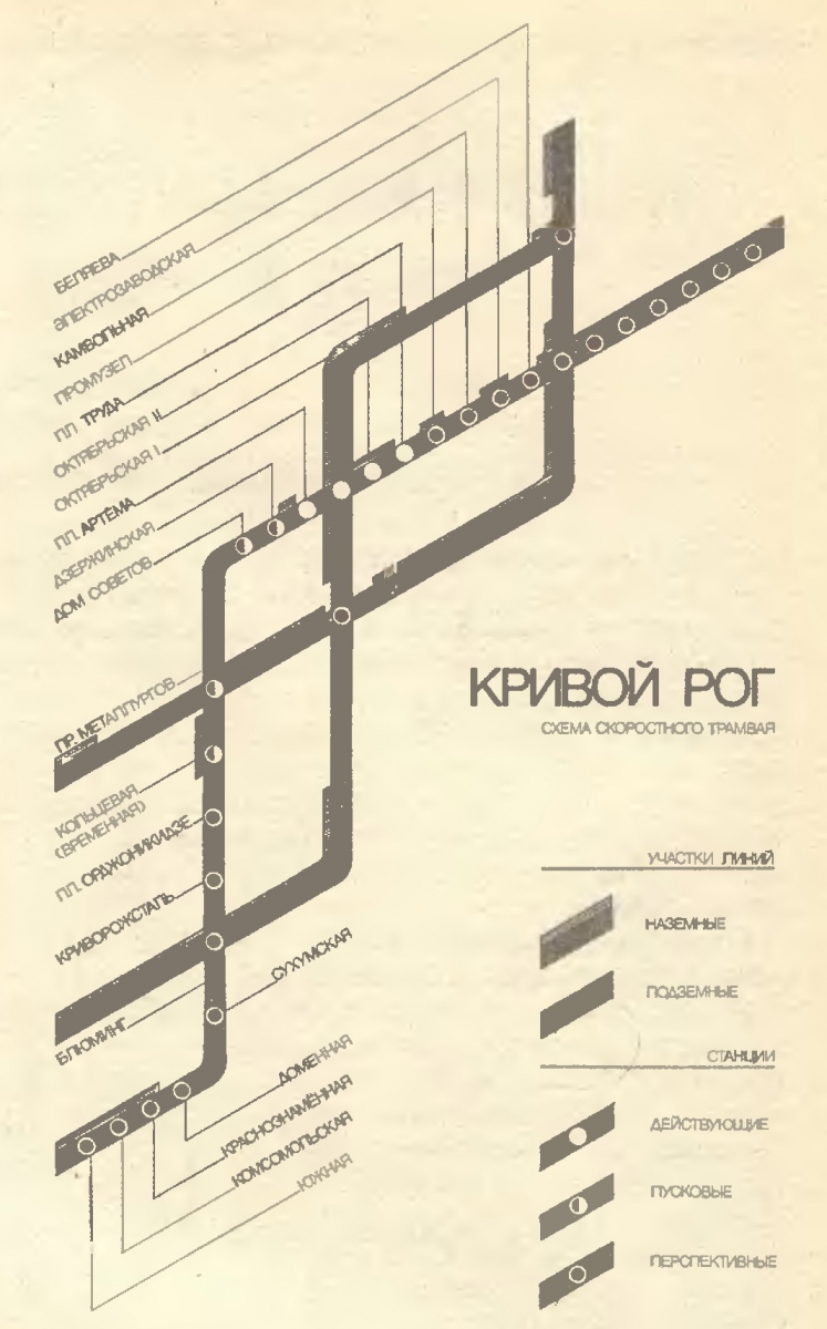 Кривой Рог — Схемы