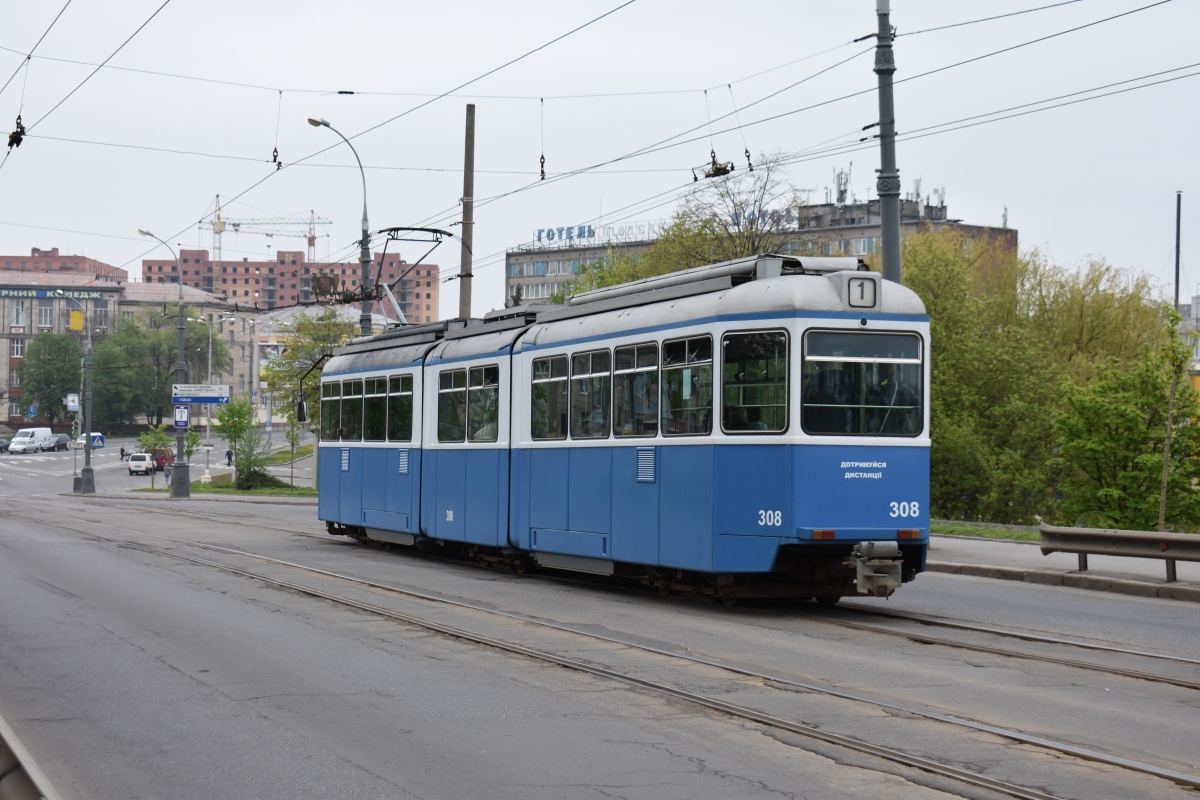 Винница, SWS/SIG/BBC Be 4/6 "Mirage" № 308