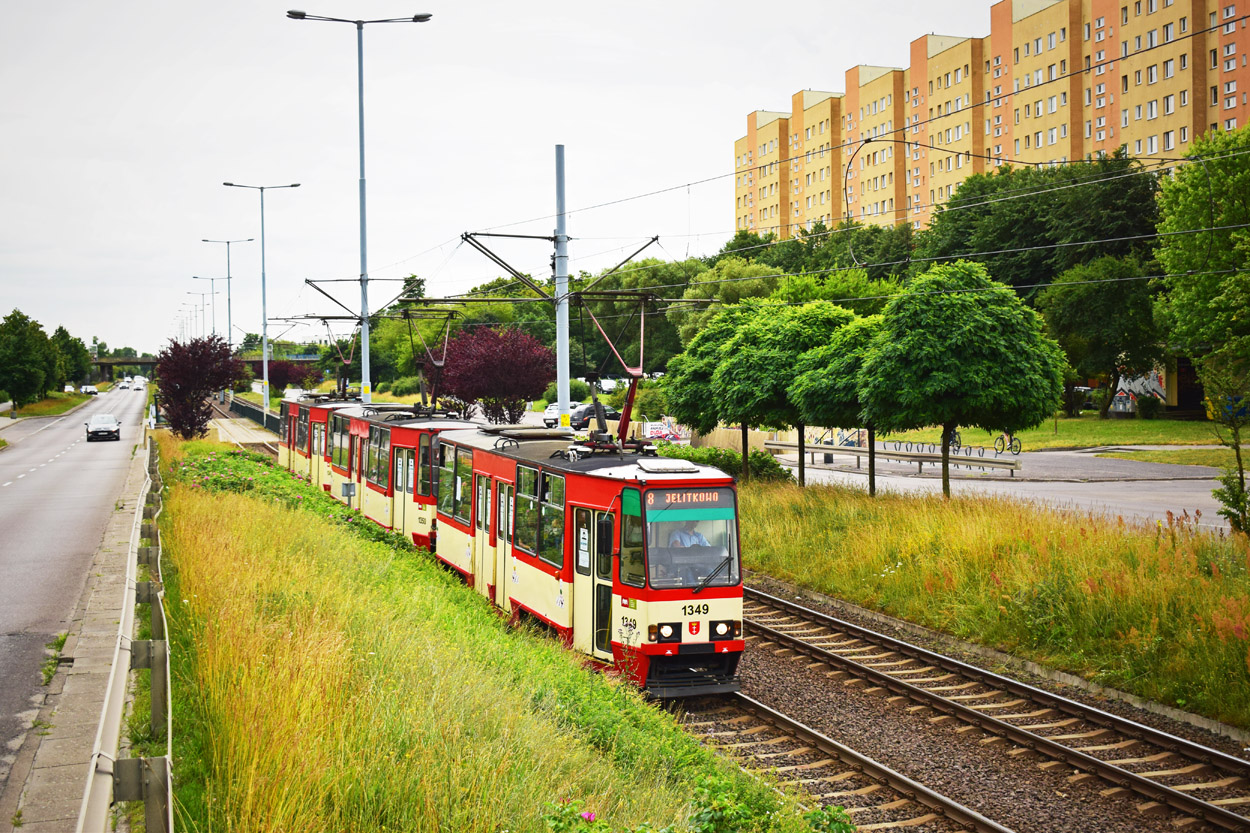 Гданьск, Konstal 105Na № 1349