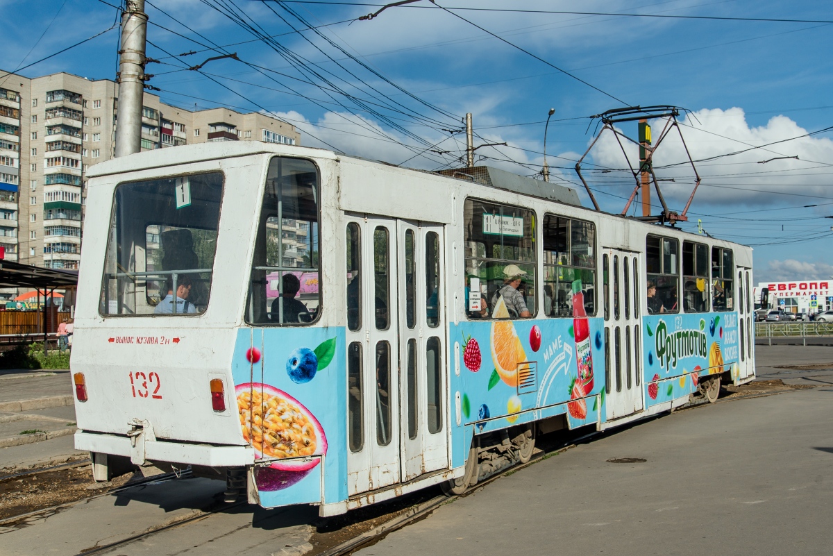 Липецк, Tatra T6B5SU № 132