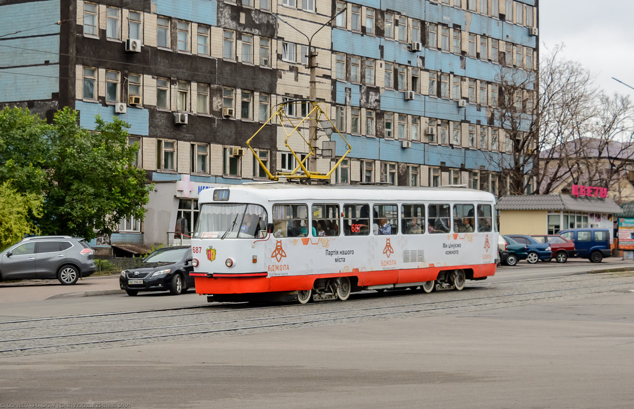 Каменское, Tatra T3SU № 687