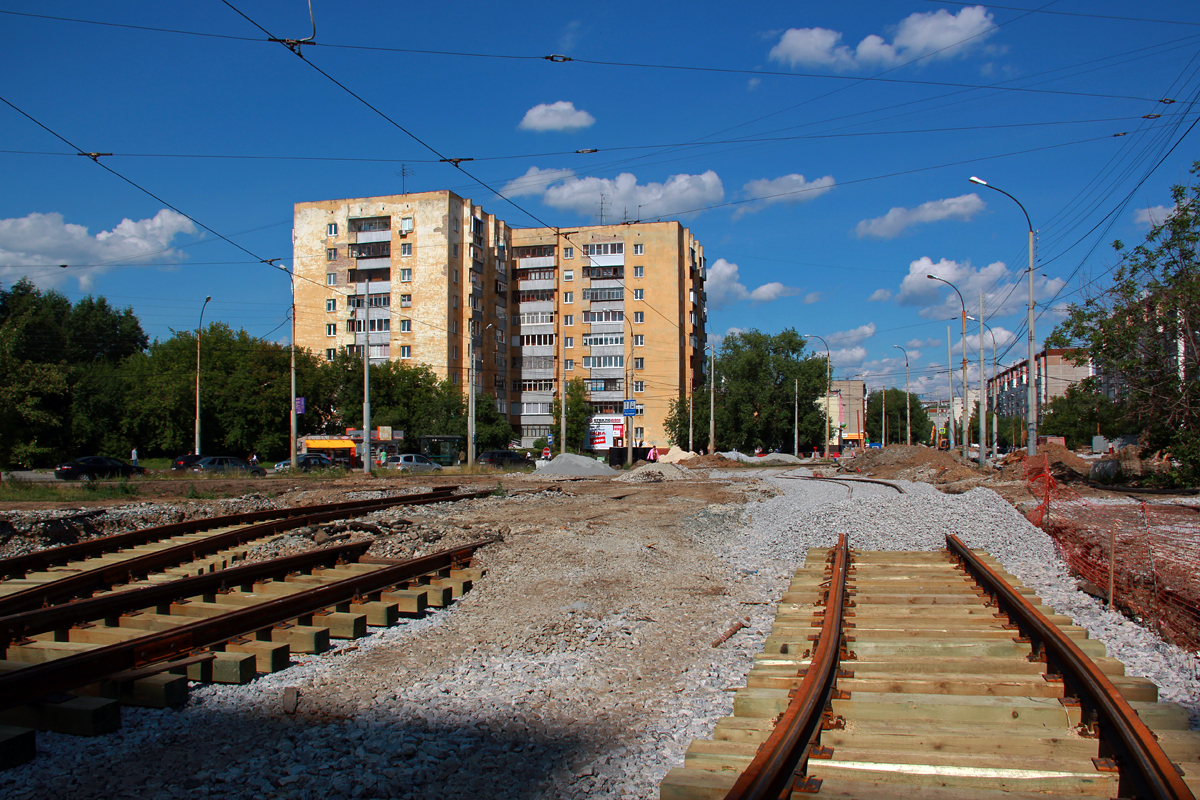 Jekatyerinburg — Terminal stations; Jekatyerinburg — The construction of a tram line Ekaterinburg — Verhnyaya Pyshma; Verkhniaya Pyshma — The construction of a tram line Ekaterinburg — Verhnyaya Pyshma