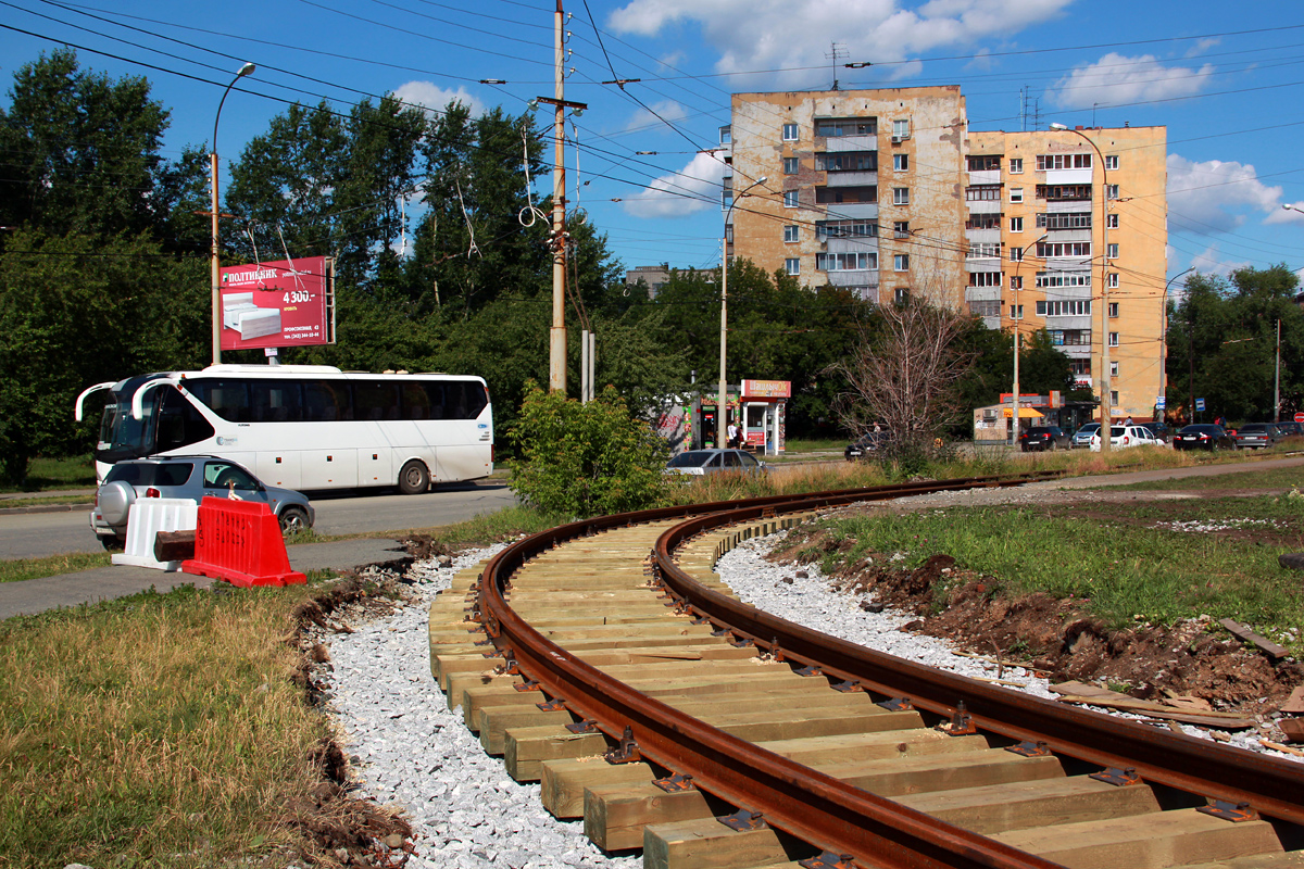 Jekatyerinburg — Terminal stations; Jekatyerinburg — The construction of a tram line Ekaterinburg — Verhnyaya Pyshma; Verkhniaya Pyshma — The construction of a tram line Ekaterinburg — Verhnyaya Pyshma