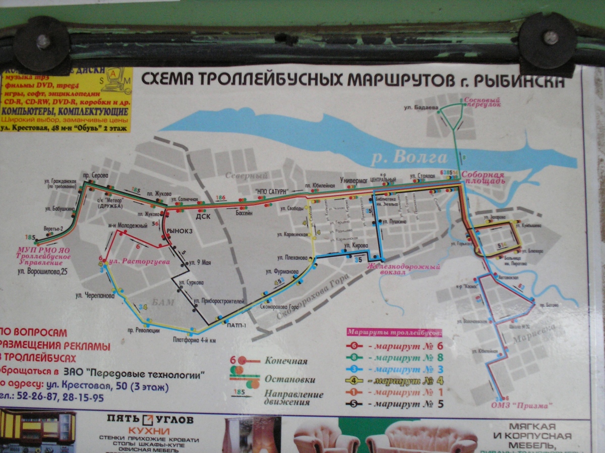 Рыбинск — Схемы
