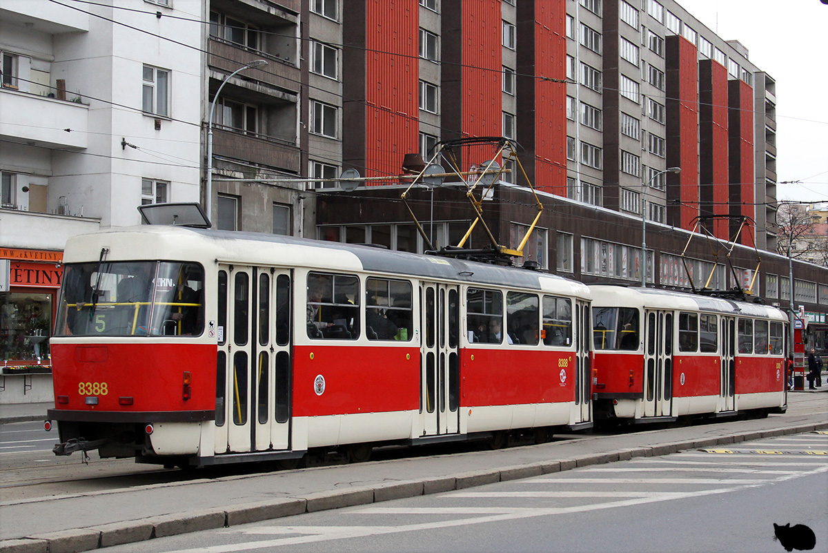 Прага, Tatra T3R.P № 8388