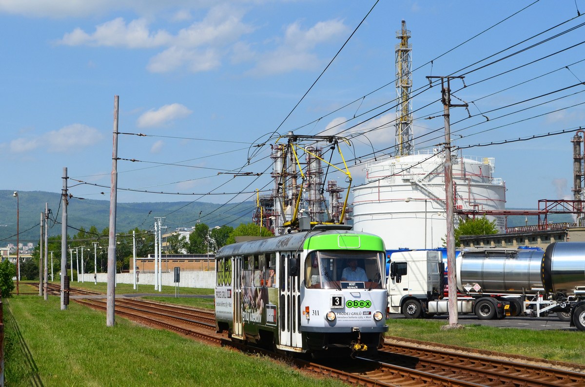 Мост ― Литвинов, Tatra T3M.3 № 311