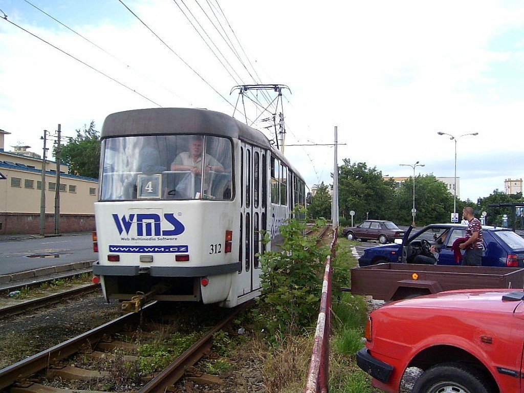 Most ― Litvínov, Tatra T3M.3 Nr 312 Most ― Litvínov, Tatra T3M.3 Nr 312