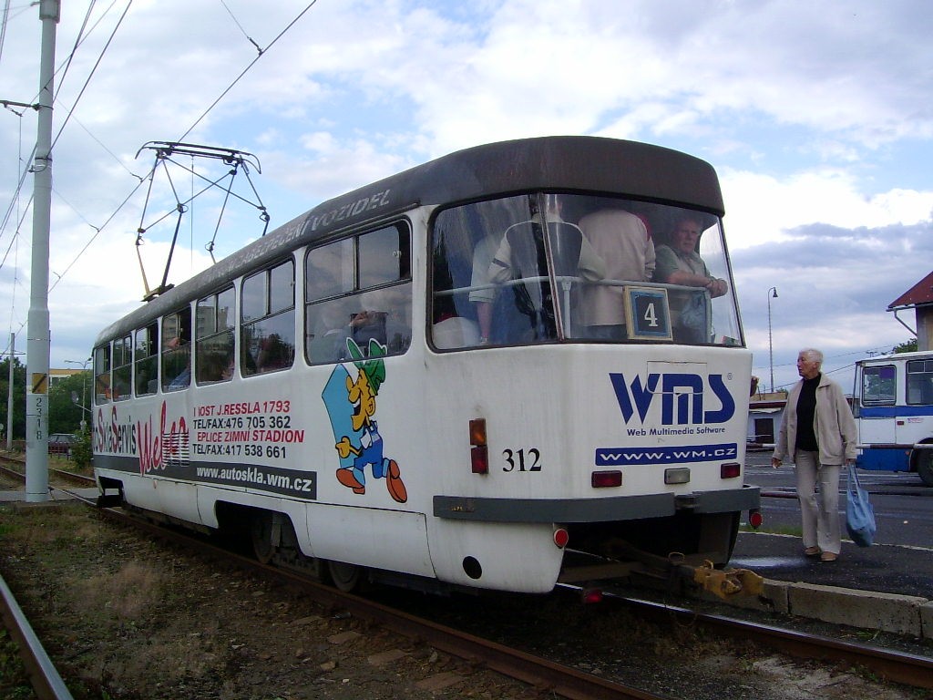 Мост ― Литвинов, Tatra T3M.3 № 312