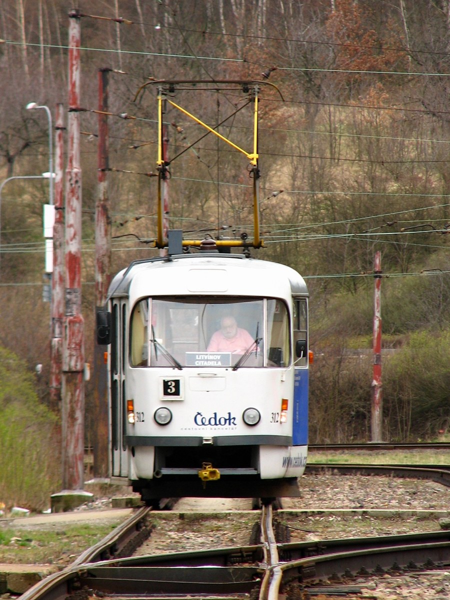 Мост ― Литвинов, Tatra T3M.3 № 312