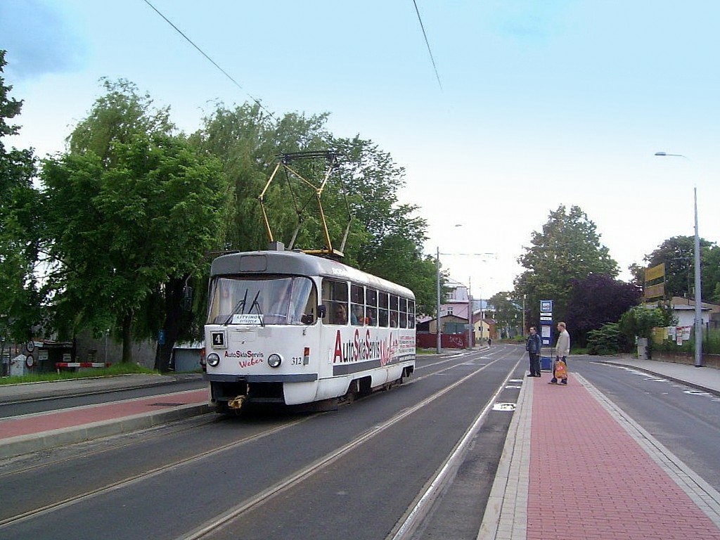 Мост ― Литвинов, Tatra T3M.3 № 312