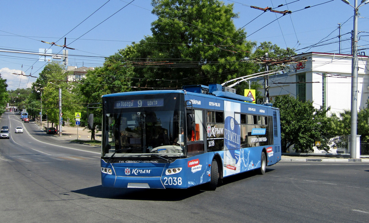 Севастополь, ЛАЗ E183A1 № 2038