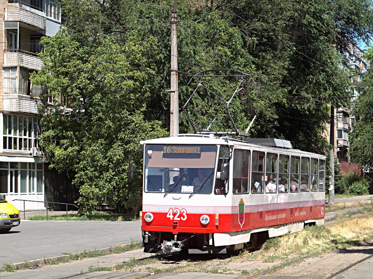 Запорожье, Tatra T6B5SU № 423