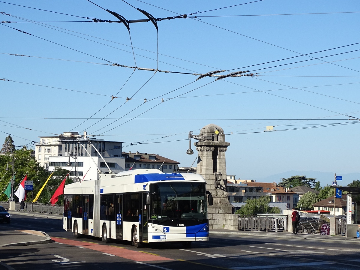 Лозанна, Hess SwissTrolley 4 (BGT-N2D) № 888