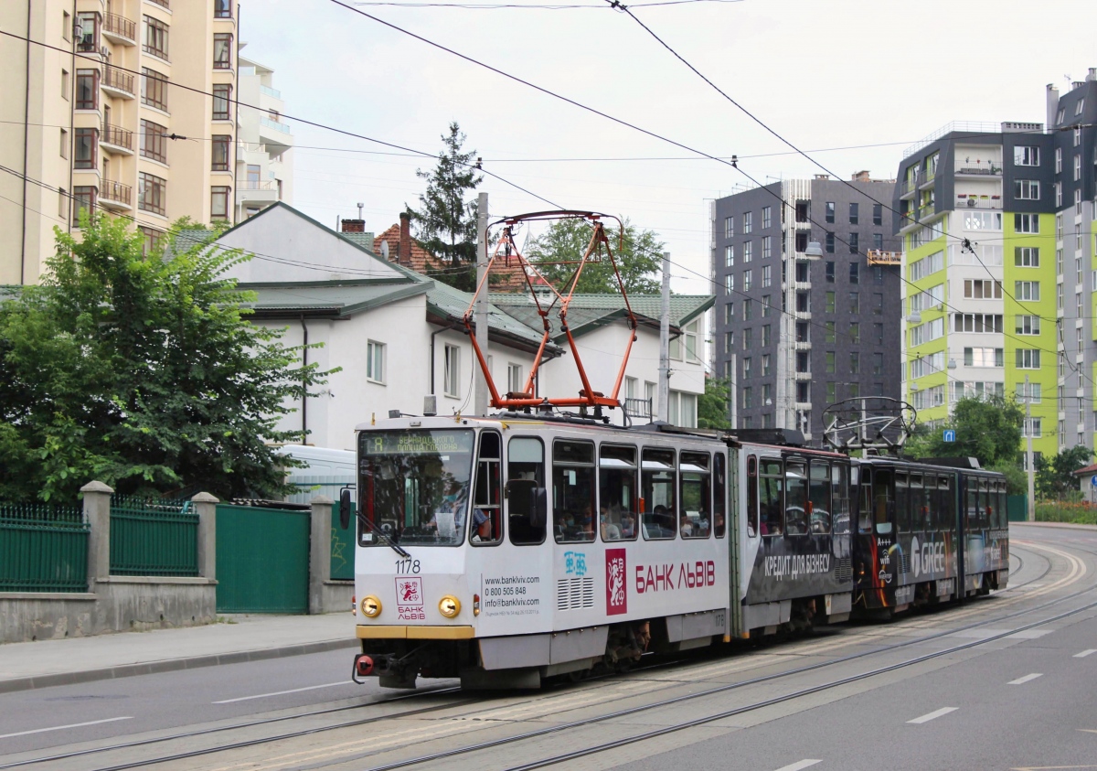 Львов, Tatra KT4D № 1178