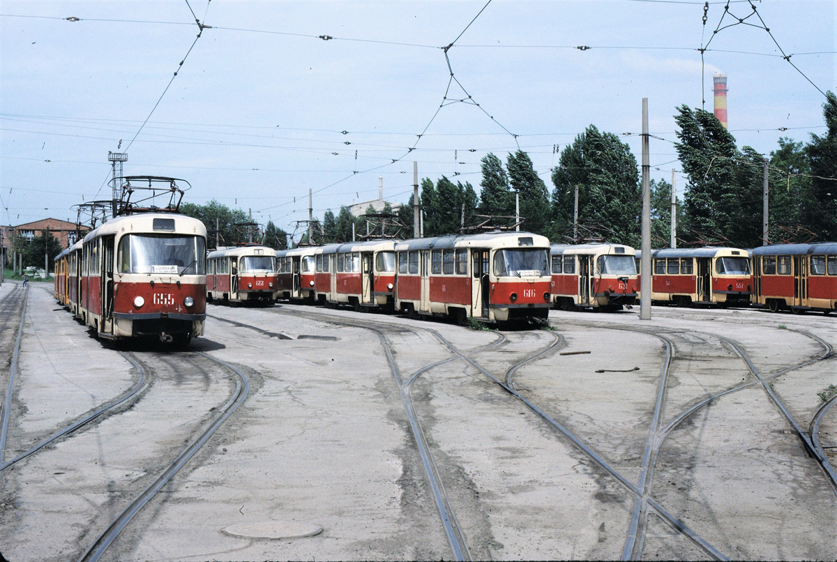 Kamjanske, Tatra T3SU Nr. 655; Kamjanske, Tatra T3SU Nr. 661; Kamjanske, Tatra T3SU Nr. 616; Kamjanske, Tatra T3SU Nr. 631; Kamjanske, Tatra T3SU Nr. 551