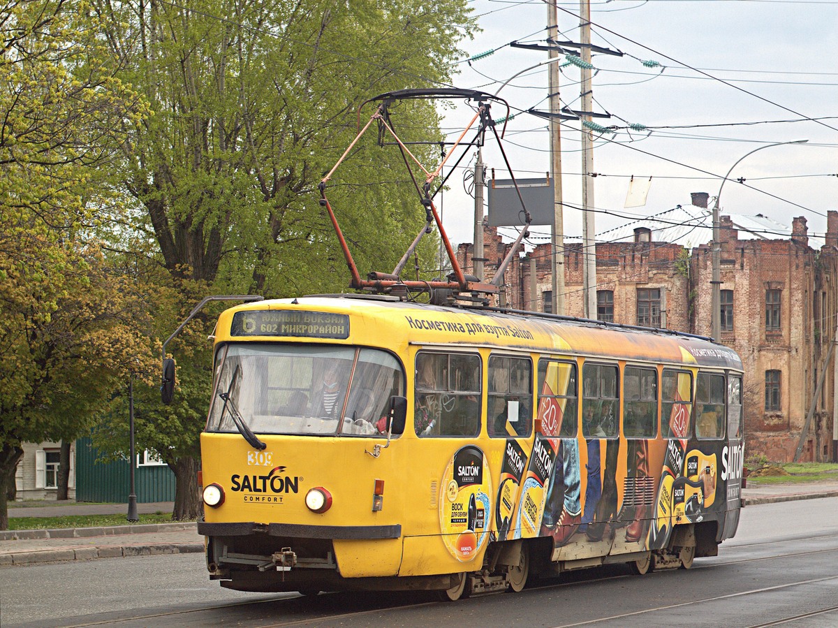Харьков, Tatra T3SUCS № 309