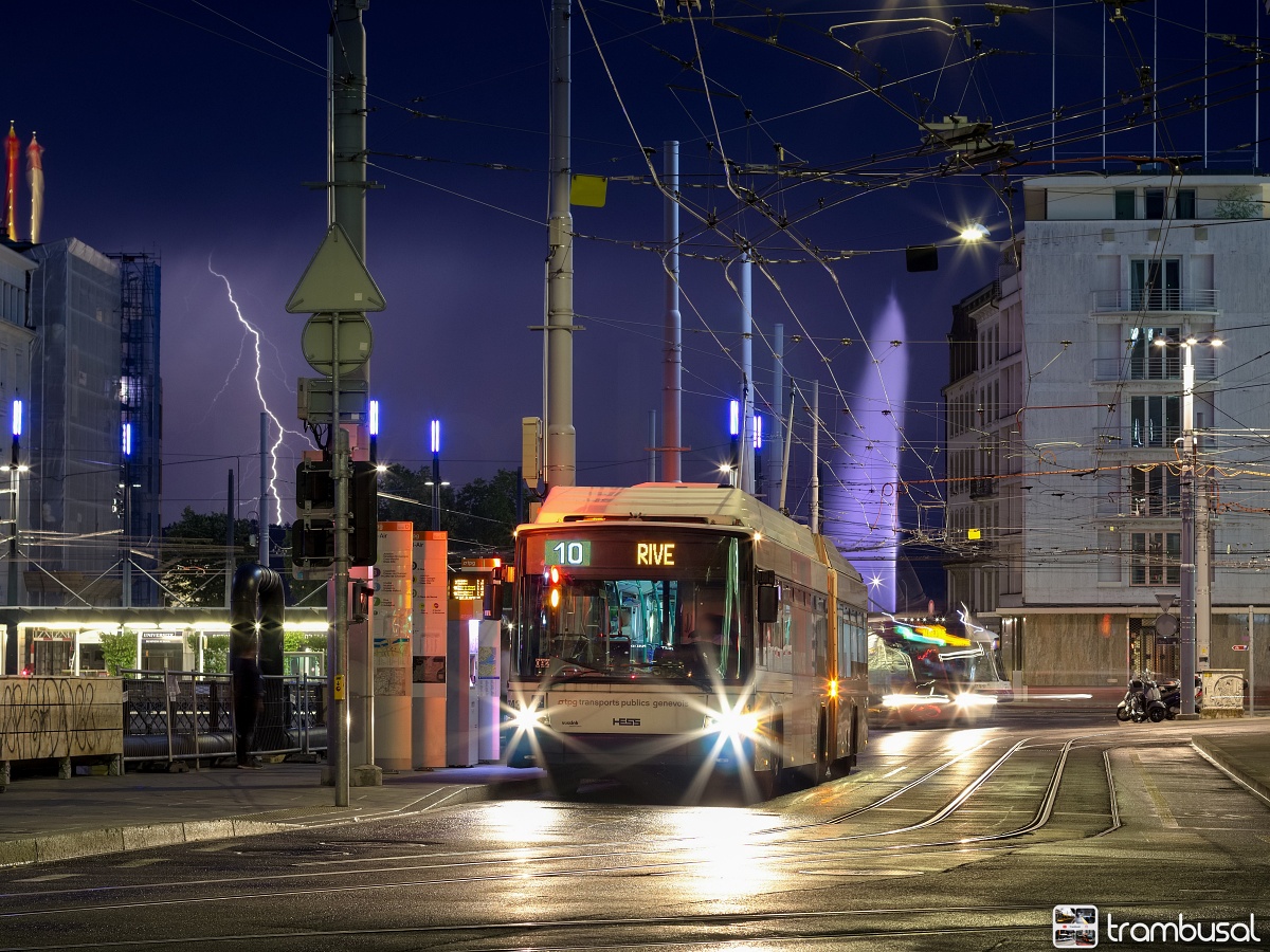 Женева, Hess SwissTrolley 3 (BGT-N2C) № 743