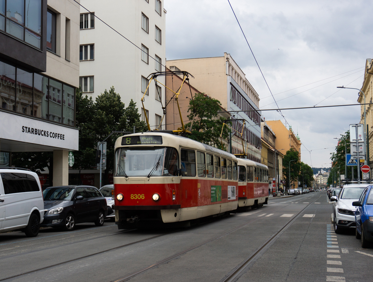 Prague, Tatra T3R.P № 8306
