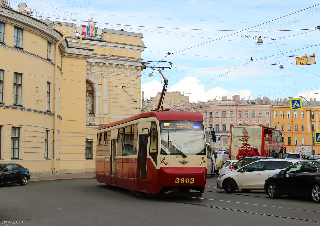 Санкт-Петербург, ЛМ-68М2 (мод. СПб ГЭТ) № 3602