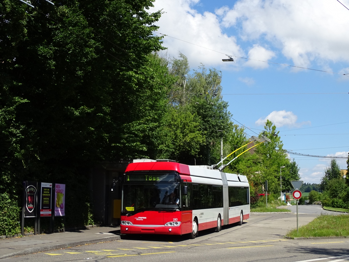 Winterthur, Solaris Trollino II 18 AC Nr. 180
