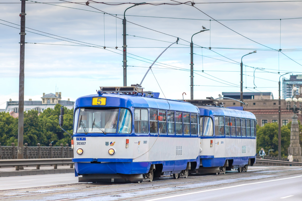 Riga, Tatra T3A č. 30307