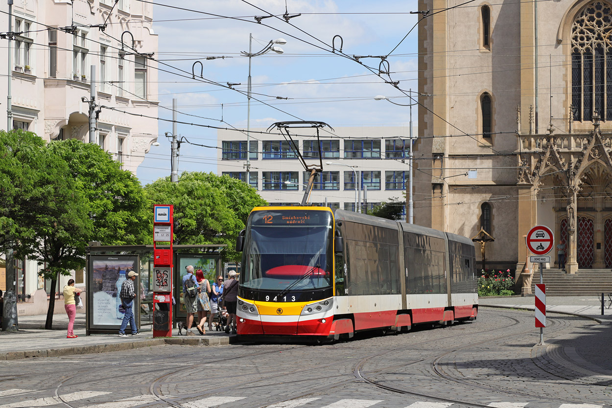 Прага, Škoda 15T6 ForCity Alfa Praha № 9413