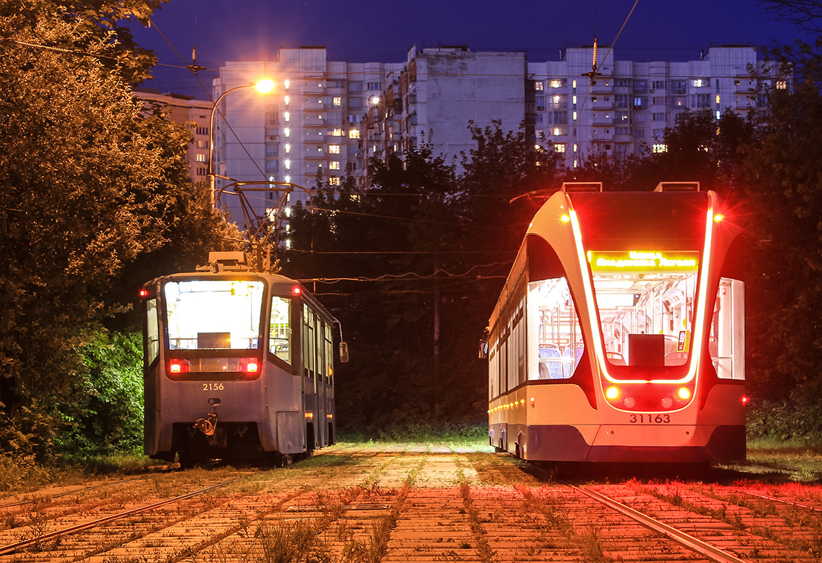 Москва, 71-619А № 2156; Москва, 71-931М «Витязь-М» № 31163