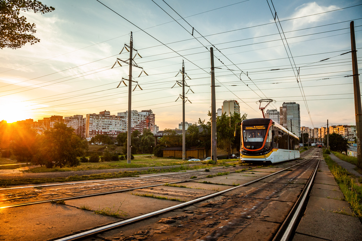 Киев — Tramway lines: Darnytske depot network