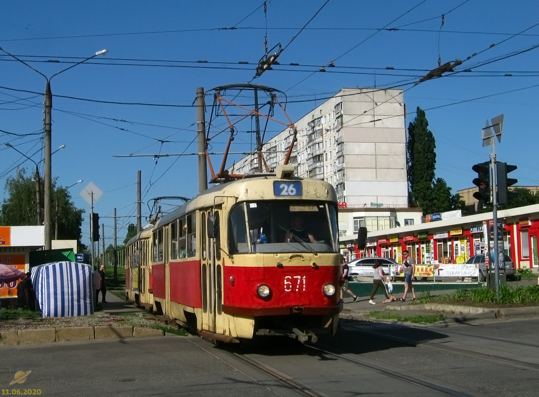 Harkov, Tatra T3SU Nr. 671