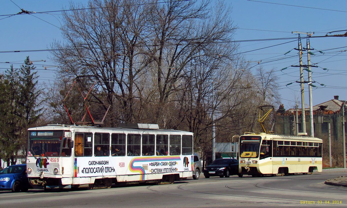 Харьков, Tatra T6B5SU № 4569; Харьков, 71-619КТ № 3109
