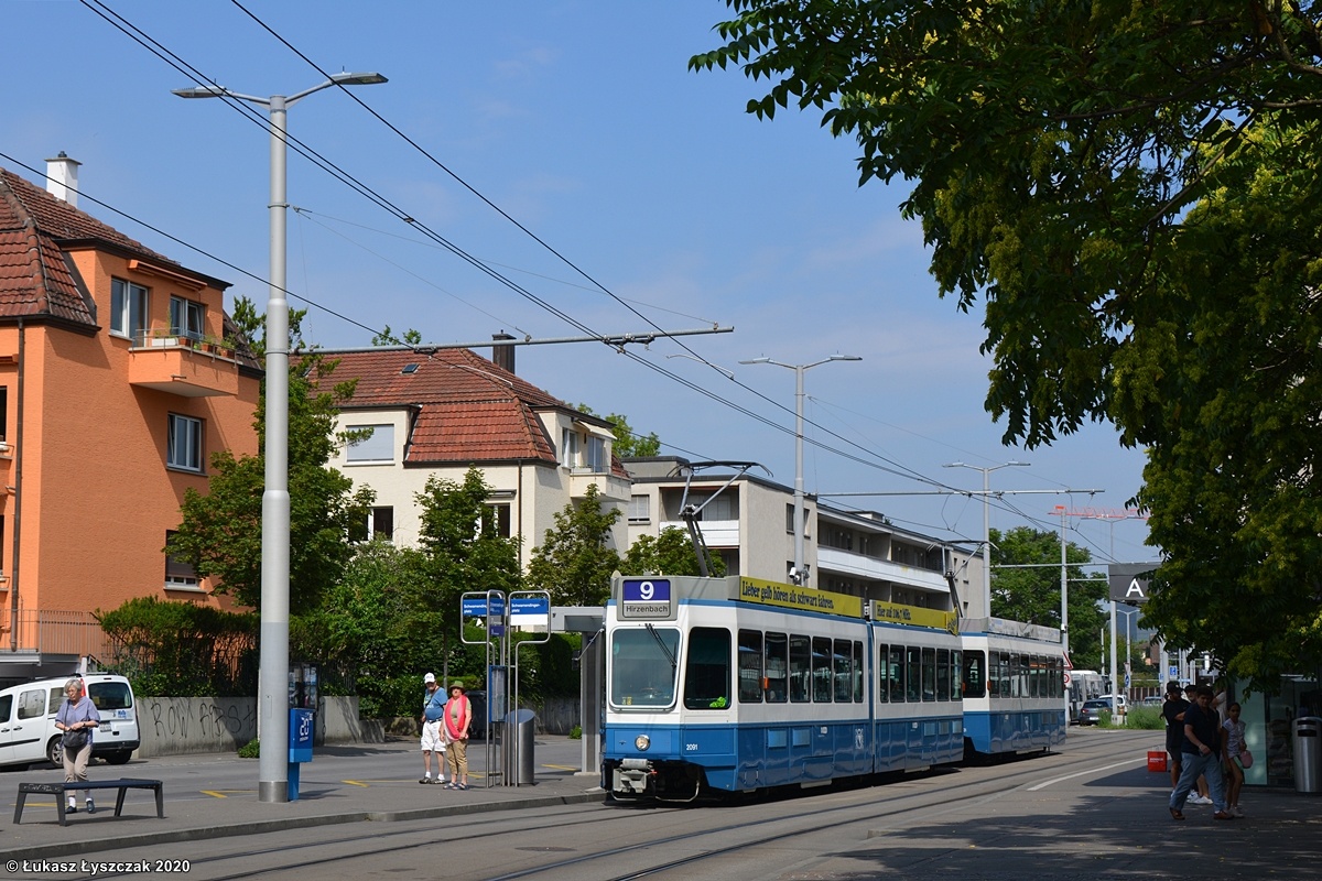 Цюрих, SWP/SIG/BBC Be 4/6 "Tram 2000" № 2091