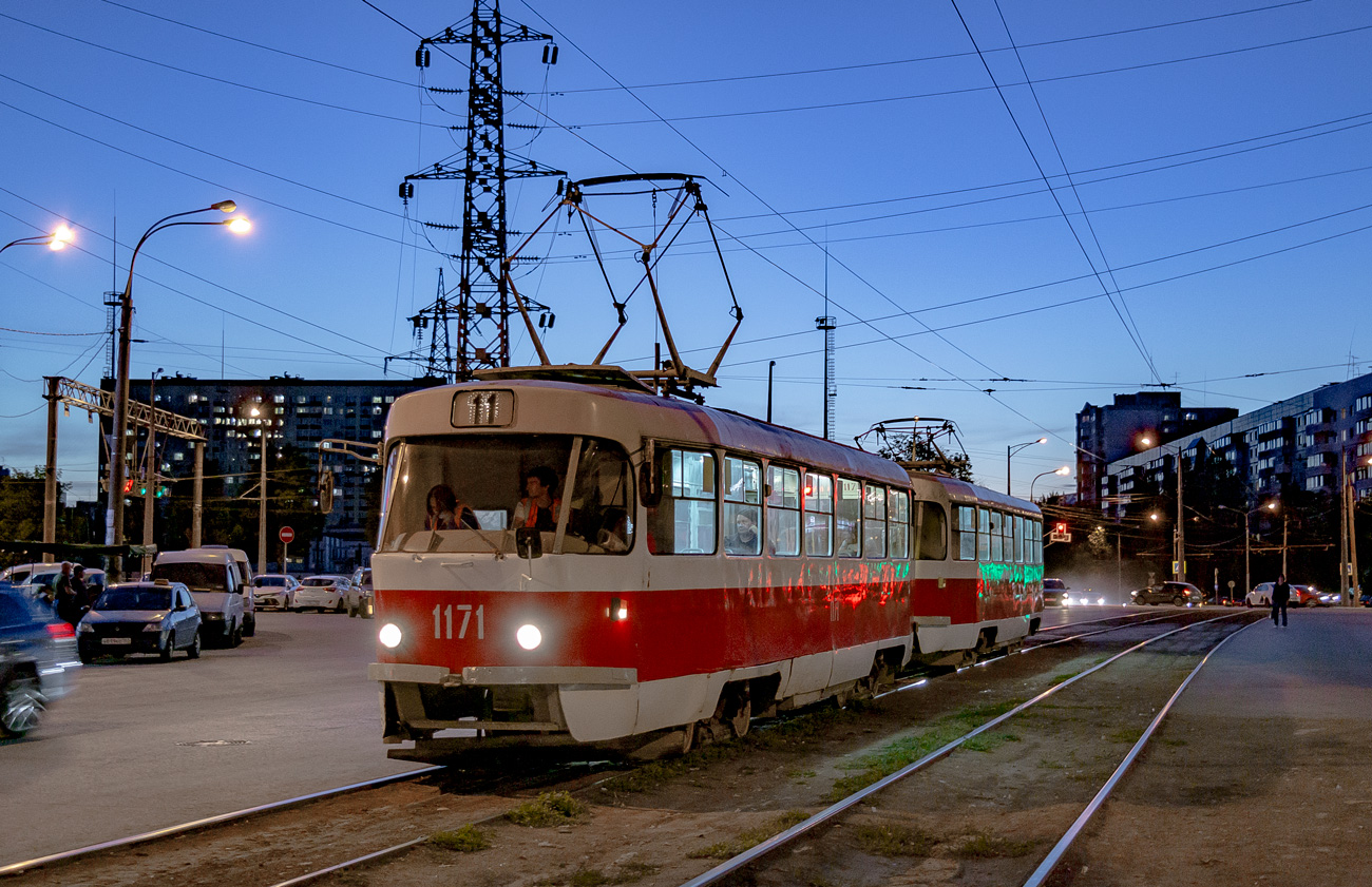 Самара, Tatra T3SU (двухдверная) № 1171