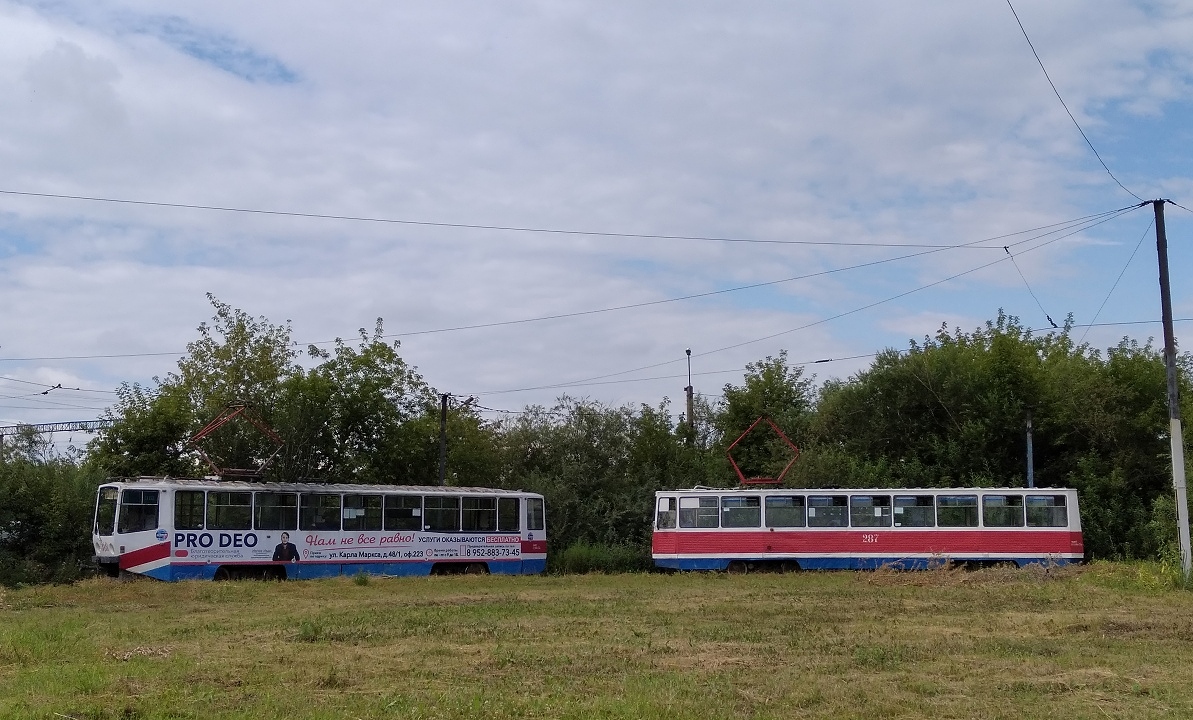 Томск, 71-608КМ № 318; Томск, 71-605 (КТМ-5М3) № 287