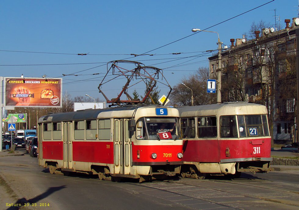 Харьков, Tatra T3SU № 7011