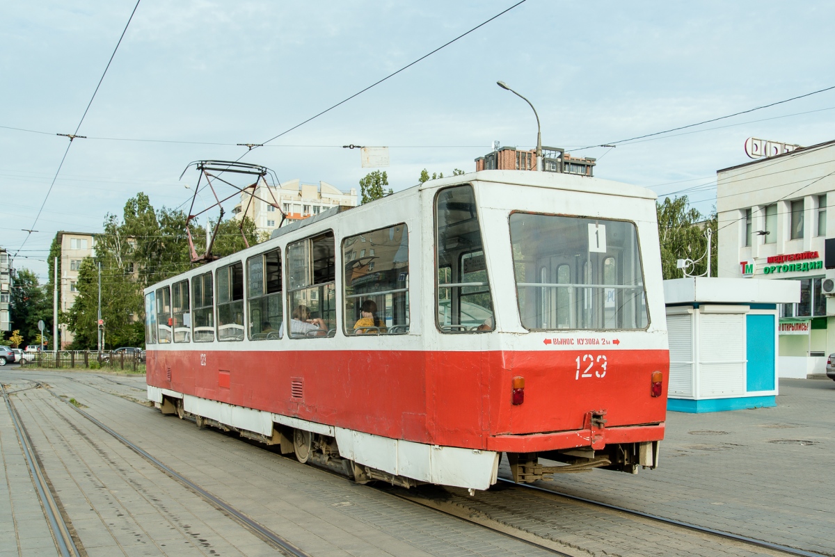 Липецк, Tatra T6B5SU № 123