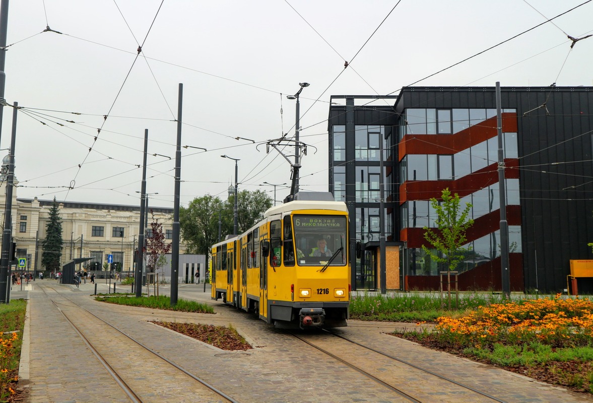 Львов, Tatra KT4DM № 1216