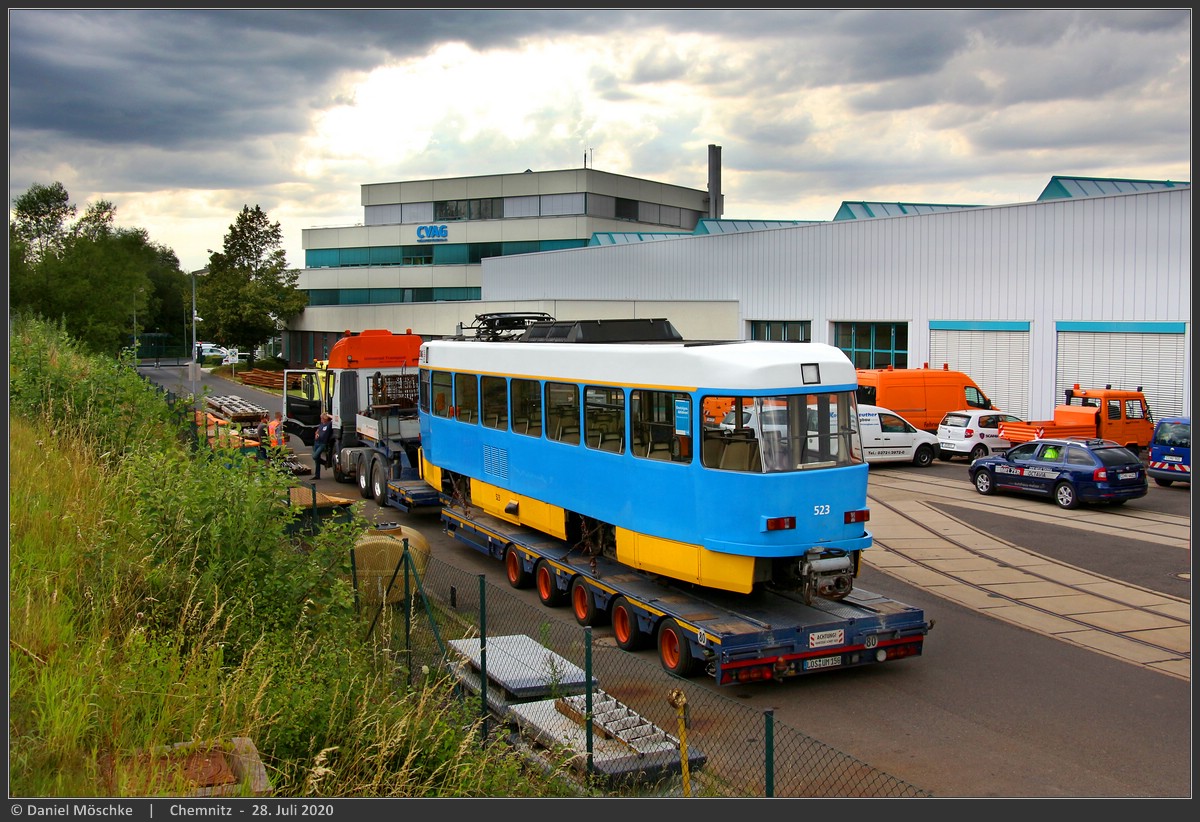 Хемниц, Tatra T3DM № 523; Хемниц — Арт-проект «Парковое лето»