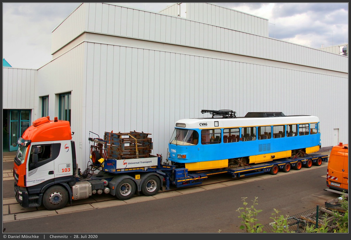 Хемниц, Tatra T3DM № 524; Хемниц — Арт-проект «Парковое лето»