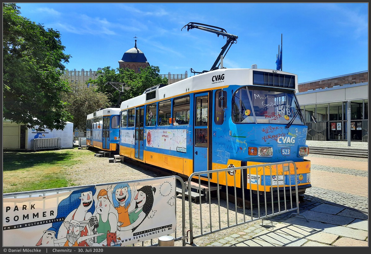 Хемниц, Tatra T3DM № 523; Хемниц — Арт-проект «Парковое лето»