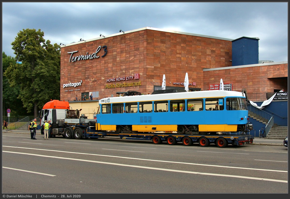 Хемниц, Tatra T3DM № 523; Хемниц — Арт-проект «Парковое лето»