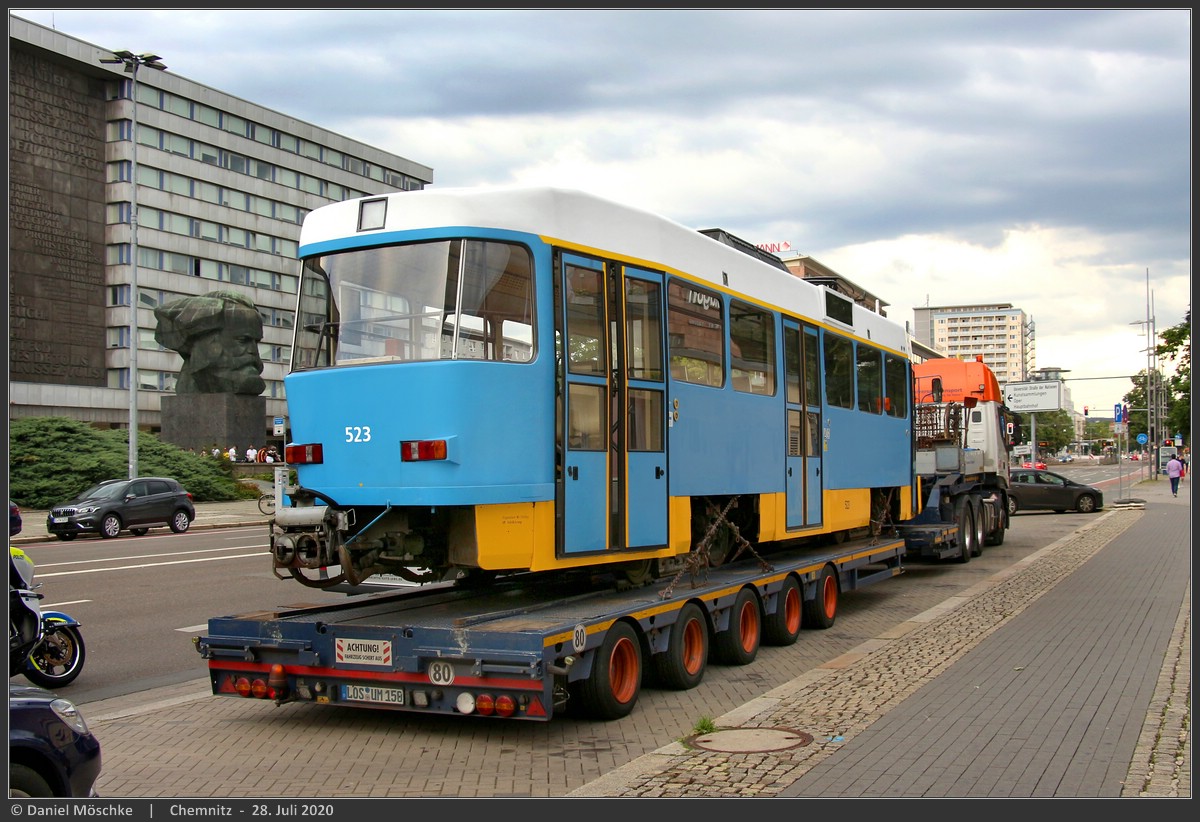Хемниц, Tatra T3DM № 523; Хемниц — Арт-проект «Парковое лето»
